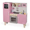 Image de Janod - Maxi Cuisine Enfant en Bois Macaron - Cuisine Enfant Équipée avec Frigo et Four Micro Ondes - Imitation et Eveil - 15 Accessoires Inclus - Dès 3 Ans, J06571, Rose