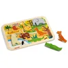 Image de Janod - Chunky Puzzle en Bois Animaux du Zoo - Multicolore - 7 Pièces - Développement Motricité Fine et Concentration - Dès 18 Mois, J07022