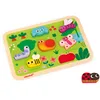 Image de Janod - Chunky Puzzle Le Jardin - Bois FSC - 7 pièces - Développement Motricité Fine,Concentration et Imagination - Dès 18 Mois,J07120