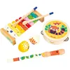 Image de Janod - Set Musical Gioia - 4 Instruments de Musique Enfant - Jouets d'Imitation et d'Éveil Musical - Jeu en Bois FSC - Peinture à l'eau - Dès 18 Mois,J07656