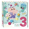 Image de Janod - My Arts & Crafts - 3 Ans - Coffret Pompon - 4 Tableaux - Kit Loisir Créatif Enfant - Apprentissage Motricité Fine et Concentration - J07741