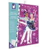 Image de Janod   Kit Créatif Tableaux Danseuses à Décorer avec Perles Nacrées   3 Tableaux + 360 Demi-Perles Autocollantes   Activité DIY Dès 5 Ans