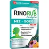 Image de Forté Pharma - RinoRub comprimés Nez-Gorge| Complément alimentaire Gorge et Nez - Maux de gorge, Nez bouché | Huile essentielle d'Eucalyptus, Vitamine C, Plantain, Vitamine D | 15 comprimés