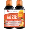 Image de Forté Pharma - Turbo Draine Peche - Minceur perte de poids - Thé vert et Reine des prés, Queue de cerise - Elimination, Drainage, Brule graisse - Lot de 2x500 ml, 20 jours