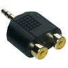 Image de MCL Samar CG-712HQ Adaptateur Jack 3.5 mâle / 2 x RCA femelle Haute Qualité
