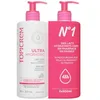 Image de Topicrem - Ultra Hydratant Lait Corps - Hydrate 48h, Relipide, Protège la Peau - Texture Onctueuse, Odeur Délicate - Crème Hydratante pour Peaux Sensibles - Fabrication Française - 2x500 ml