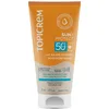 Image de Topicrem - Sun Protect, Lait Solaire Hydratant Visage et Corps SPF50+ - Crème Solaire Très Haute Protection, Hydrate 24h - Soin Peaux Sensibles, Dès 3 Ans - Parfum Ensoleillé - 50 ml
