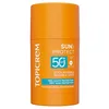 Image de Topicrem - Sun Protect, Stick Invisible SPF50+ - Stick Solaire Visage Très Haute Protection, Hydrate 8h - Soin Peaux Sensibles, Exposées au Soleil - Sans Parfum - 15 g