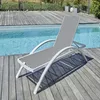 Image de Chaise longue de jardin - Blanc - BARCELONA