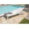 Image de Bain de soleil - Aluminium et textilène - Blanc - IBIZA