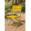 Image de Chaise de jardin pliante - Aluminium - Moutarde - MARIUS