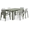 Image de Salon de jardin - 6 places - Aluminium - Kaki - MIAMI