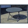 Image de Table de jardin ronde pliante - 4/6 places - Aluminium - Gris Anthracite - MARIUS