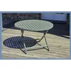 Image de Table de jardin ronde pliante - 4/6 places - Aluminium - Kaki - MARIUS