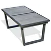 Image de Table de jardin rectangulaire - 8/10 places - Aluminium et plateau céramique - Anthracite - OLHOS