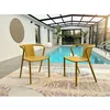 Image de Fauteuil de jardin empilable - Polypropylène - Moutarde - DIEGO