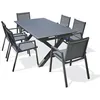 Image de Salon de jardin - 6 places - Aluminium - Anthracite - FLORIDE