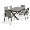 Image de Salon de jardin - 6 places - Aluminium - Quartz - FLORIDE