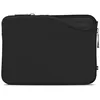 Image de MW Basics Housse Macbook Neo 13 Pouces - Pochette Macbook Neo 13 Pouces Pochette Mac Neo Noir sur Mesure en Mousse à Mémoire 5 mm - Doublure Polaire, 50% Matières Recyclées - Black/Black