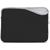 Image de MW Basics Housse Macbook Neo 13 Pouces - Pochette Macbook Neo 13 Pouces Pochette Mac Neo Noir sur Mesure en Mousse à Mémoire 5 mm - Doublure Polaire, 50% Matières Recyclées - Black/Moon