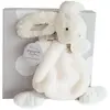 Image de DOUDOU ET COMPAGNIE - Doudou Lapin - Collection Bonbon - avec Boite Cadeau - Coloris Taupe - 26 Cm - Plat & Tout Doux - Idée Cadeau de Naissance Fille et Garçon - Garantie Doudou Perdu - DC2123