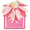 Image de DOUDOU ET COMPAGNIE - Doudou Plat - 28 cm - Collection Lapin Pétale Rose Collector - Rose - Boîte Cadeau - Idée Cadeau Naissance pour Filles et Garçons - Peluche Moelleuse pour l'Éveil - DC2791