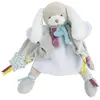 Image de Doudou et Compagnie- Marionnette Doudou Peluche Chien - 28 cm - Gris - Collection Toopi - Idée Cadeau Naissance - Jouet Éducatif Interactif Amusant - Garantie Doudou Perdu - DC3082 (Lot de 2)