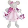 Image de DOUDOU ET COMPAGNIE - Marionnette à Main : Souris Pearly Rose - 28 cm - Gris/Rose - Peluche 2 en 1 : Marionnette pour Jouer et Doudou pour Câlins Enfants - Idée Cadeau Naissance- DC3085