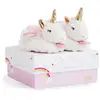 Image de Licorne chaussons avec hochet Doré