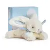 Image de Doudou et Compagnie - Doudou Lapin Bonbon - Boite Cadeau - Bleu - 16 Cm - Doux - Idée Cadeau de Naissance Fille et Garçon - Garantie Doudou Perdu -  DC3376
