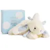 Image de Doudou et Compagnie - Doudou Lapin Bonbon - Boite Cadeau - Bleu - 25 Cm - Doux - Idée Cadeau de Naissance Fille et Garçon - Garantie Doudou Perdu -  DC3379