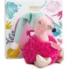 Image de Doudou et Compagnie - Peluche Flamant Rose Avec Bonnet - 15cm - Minizoo - DC3525