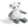 Image de DOUDOU ET COMPAGNIE - Peluche Panda Avec Doudou Mouchoir - 28 cm - Collection Attrape-Rêve - Idée Cadeau Naissance pour Filles et Garçons - Boîte Cadeau Incluse - Garantie Doudou Perdu - DC3544