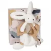 Image de Doudou et Compagnie - Doudou Plat - Lapin Blanc et Beige - Happy Wild - Boite Cadeau - 25 Cm - Idée Cadeau Fille et Garçon - Garantie Doudou Perdu - DC3740