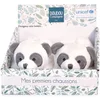 Image de Doudou et Compagnie - Chaussons - Panda - 0-6 mois - Noir et blanc - Idée Cadeau De Naissance - Bébé & Moi- Unicef - DC4001