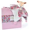 Image de DOUDOU ET COMPAGNIE - BOH'AIME - Doudou Faon Blanc avec Pétales - Boite Cadeau - 27 Cm - Idée Cadeau de Naissance Fille et Garçon - Garantie Doudou Perdu - DC4021