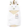 Image de DOUDOU ET COMPAGNIE - Nid d'Ange Douillet Lapin HAPPY WILD - Matière Peluche Beige & Blanc -Pour Siège Auto, Cosi, Poussette - Bébé 0 à 6 Mois - 69 cm - Cadeau De Naissance - DC4041
