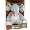 Image de Doudou et Compagnie - Peluche Pantin Éléphant - 30cm - Gris - Collection Couleurs Savane - Doudou Tout Doux et Câlin - Idée Cadeau Naissance Et Décoration Chambre d'enfant - DC4079
