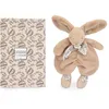 Image de Doudou et Compagnie - Lapin Doudou Beige Sable   Peluche Ultra Douce avec Foulard Fleuri   Doudou Plat Bébé Fille dès la Naissance   Garantie Doudou Perdu   Idée Cadeau - DC4150