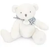 Image de Doudou et Compagnie - L'OURS DOUDOU - Peluche Ours Blanc - Pour Enfants dès la Naissance - 25cm - Apaisant et Réconfortant - Garantie Doudou Perdu - Cadeau Naissance pour Filles et Garçons - DC4160
