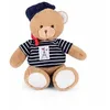 Image de DOUDOU ET COMPAGNIE - Ours Marinière Tour Eiffel - 28 Cm - Collection Amour de Paris - Avec Béret & Écharpe Rouge - Doudou Peluche Doux - Idée Cadeau Souvenir Paris pour Enfants Adultes - SP4286