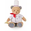 Image de DOUDOU ET COMPAGNIE - Peluche Ours Chef avec Tablier, Toque & Croissant - 28 Cm - Collection Amour de Paris - Doudou Peluche Très Doux - Idée Cadeau Souvenir de Paris pour Adultes & Enfants - SP4288