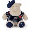 Image de Hippopotame en peluche avec béret et marinière