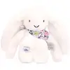 Image de Peluche lapin fleurette Blanc
