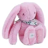 Image de Doudou et Compagnie - Lapin Fleurette Grenadine 25 cm   Peluche Ultra Douce Fille avec Motif Fleuri   Doudou Bébé Rose Tendre   Idée Cadeau Naissance avec Boîte Cadeau - DC4297
