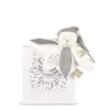 Image de DOUDOU ET COMPAGNIE - Ours ARGENT Doudou Collector Ultra Doux - Doudou Bébé Édition Limitée 25 Ans - Tissu Brodé Élégant - Garantie Doudou Perdu - Idée Cadeau Naissance pour Filles et Garçons - DC4337