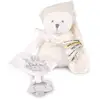 Image de Ours en peluche avec attache-sucette Blanc