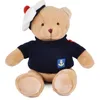 Image de Doudou et Compagnie - Porte Clé Ours Peluche Marin - 15 cm - Ours Beige avec Pull Bleu Marine et Béret Pompon Rouge - Souvenir Maritime Français - Cadeau Peluche Enfant et Adulte - SP4538