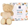 Image de Doudou et Compagnie - Doudou Bébé Ours Coeur UNICEF Bisous Doux 25 cm - Peluche Ours Ultra Douce et Solidaire - Idée Cadeau Naissance Bébé Fille Garçon avec Coffret - Premier Doudou - DC4681