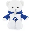 Image de Doudou et Compagnie - Ours Paris 2024- Licence Officielle des Jeux Olympiques De Paris 2024 - Peluche Ours Avec Sweat à Capche Bleu - Dès la naissance - Pour Bébé - 25 cm - Marron - JO2446